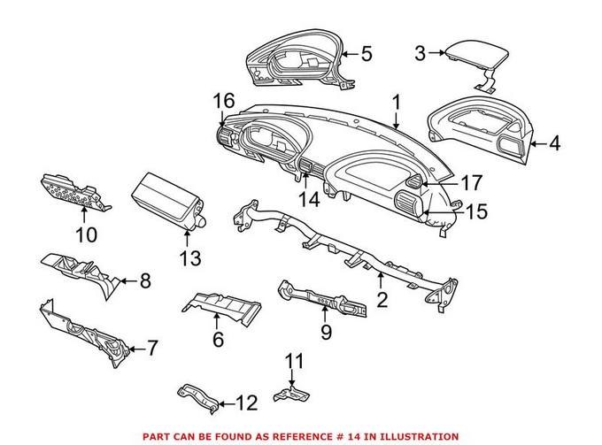 BMW Dashboard Air Vent 64228397713